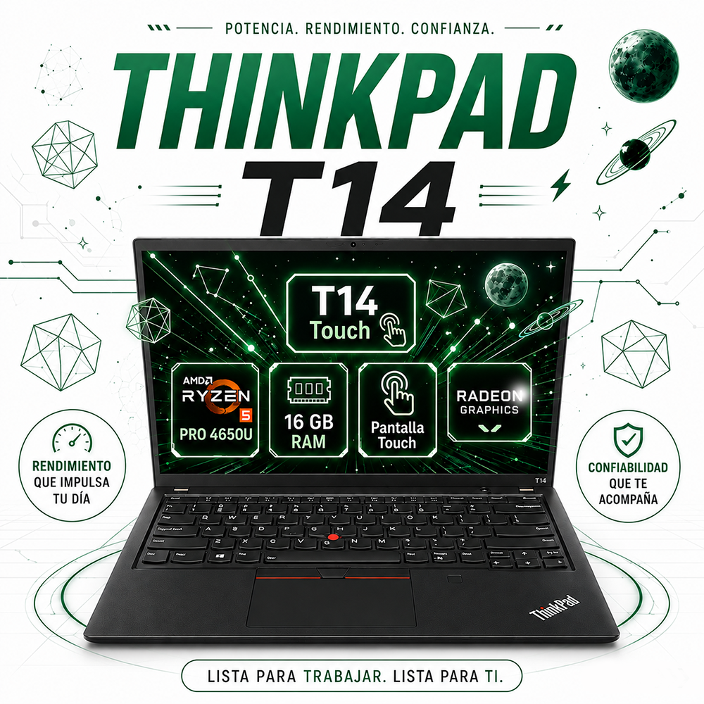 Lenovo ThinkPad T14 - AMD Ryzen 5 PRO, 16GB RAM
