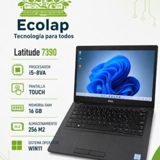 Dell Latitude 7390 | Intel Core i5 8va Gen | 16 GB RAM | SSD M.2 256 GB | Pantalla Táctil | Windows 11 + Office
