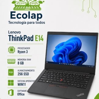 Lenovo ThinkPad E14 | AMD Ryzen 3 | 8 GB RAM | SSD 256 GB | Windows 11 + Office